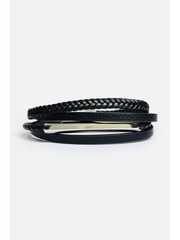 Snitch - Men Black Multi-Strand Bracelet