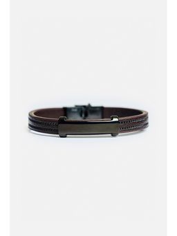 Snitch - Men Brown Chain Detailed Bracelet