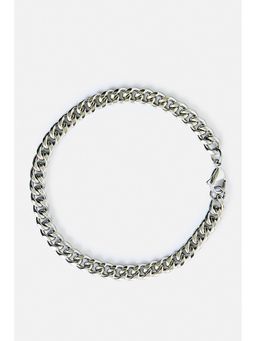 Snitch - Men Silver Braided Link Bracelet