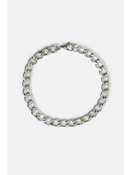 Snitch - Men Braided Silver Chain Bracelet