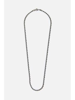 Snitch - Men Silver Toned Rope Chain