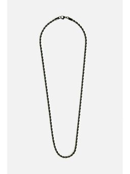 Snitch - Men Black Toned Rope Chain