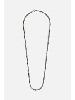 Snitch - Men Silver Toned Design Chain