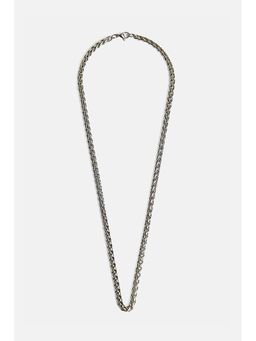 Snitch - Men Silver Braided Toned Chain