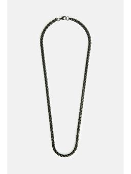 Snitch - Men Black Braided Toned Chain