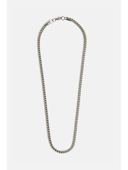Snitch - Men Silver Toned Franco Chain