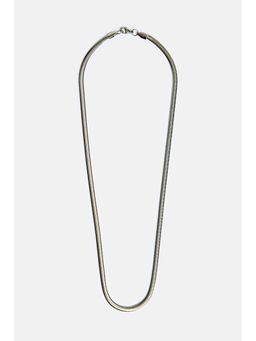 Snitch - Men Silver Toned Snake Chain