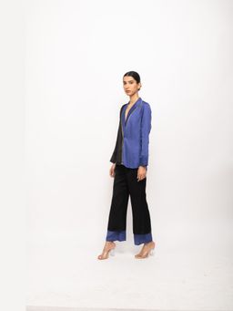 NEORA BY NEHAL CHOPRA - Women Black & Blue Co-ord Set