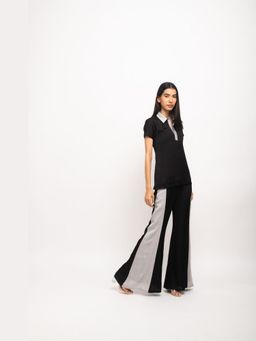 NEORA BY NEHAL CHOPRA - Women Black & Grey Co-ord Set