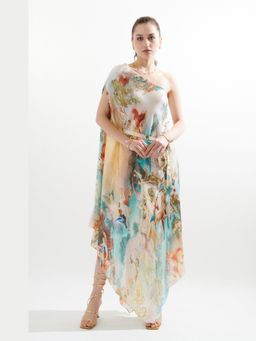 CINCIN Fashion - Anne Multi-Color Embroidered Kaftan Dress