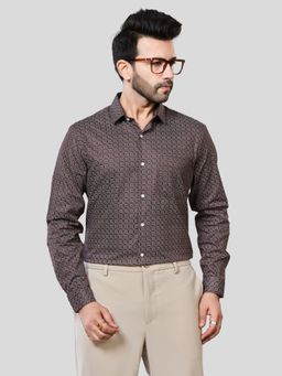 XKIND - Jonesburg Men's Printed Slim Fit Formal Shirt