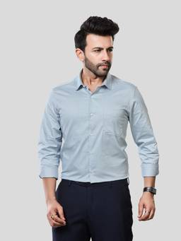 XKIND - Jonesburg Men's Brown Printed Slim Fit Formal Shirt