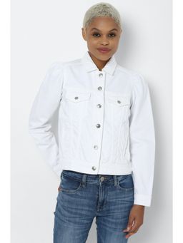 American Eagle - Women White Classic Denim Jacket