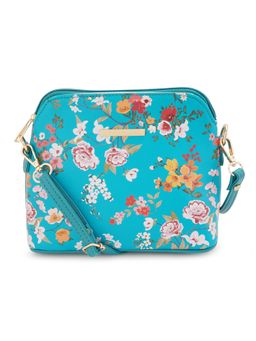 Lapis O Lupo - Women Flower Sling Bag Llsl00105Tq2 Turquoise