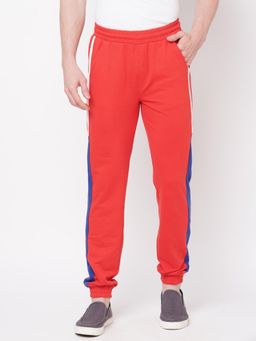 FITZ - Solid French Terry Slim Fit Trackpants Red Clay