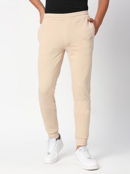 FITZ - Solid French Terry Slim Fit Joggers Beige