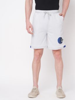 FITZ - Solid French Terry Slim Fit Shorts Light Grey