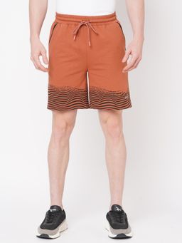 FITZ - Solid French Terry Slim Fit Shorts Rust