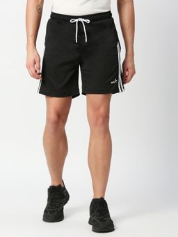 FITZ - Solid Polyester Regular Shorts Black
