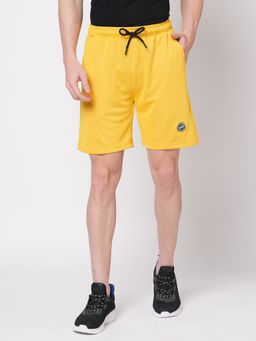 FITZ - Solid Polyester Regular Shorts Mimiso Mustard