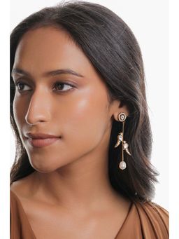 Curio Cottage - Dual Dove Pearl Drop Earrings