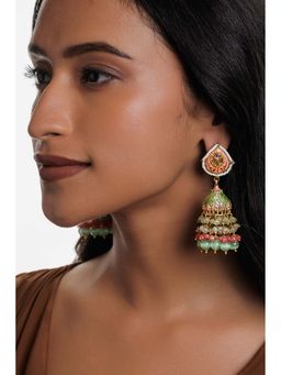 Curio Cottage - Pastel Multi-Color Hued Jhumka Earrings