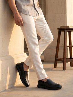 REGAL - Men Black Leather Loafers