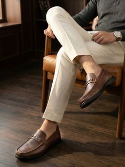 REGAL - Men Tan Leather Loafers