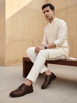 REGAL - Men Brown Leather Oxfords