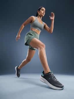 CULT - Women Grey Jacquard Running Shoes