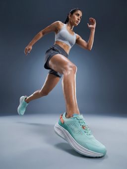 CULT - Women Green Jacquard Running Shoes