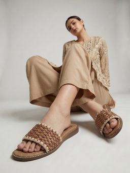 Dollphin - Women Tan Jute Sandals