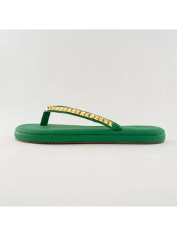 AUZORI - Women Green Leather Sandals