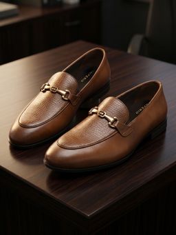 Imperio - Men Tan Leather Loafers