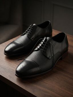 Imperio - Men Black Leather Brogues