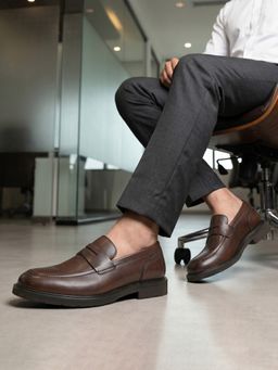 Imperio - Men Brown Leather Loafers