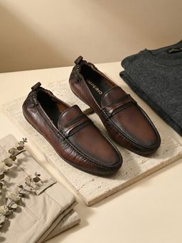 Imperio - Men Brown Leather Loafers