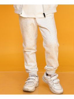 ANTHRILO - Ecru Mélange Boys Fleece Jogger