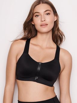 Victoria's Secret - Knockout Front-Close Sports Bra Black (34C)
