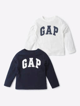 GAP - Multi-Color Solid T-shirts (Pack of 2)