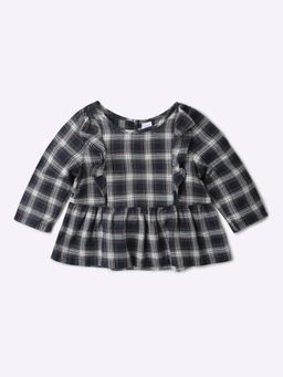 GAP - Navy Blue Checks Top