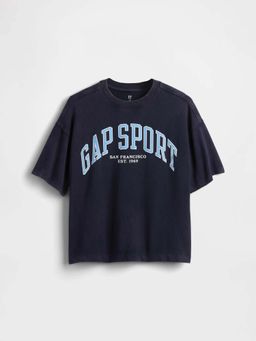 GAP - Navy Blue Solid T-Shirt