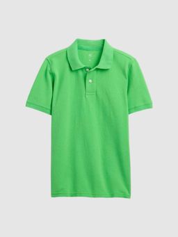 GAP - Green Solid Polo T-Shirt