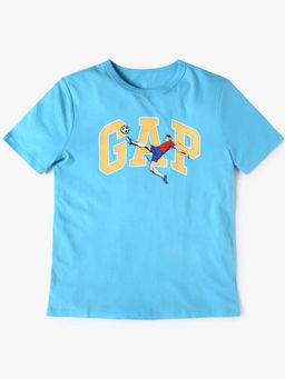 GAP - Aqua Printed T-Shirt