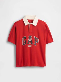 GAP - Red Solid Polo T-Shirt