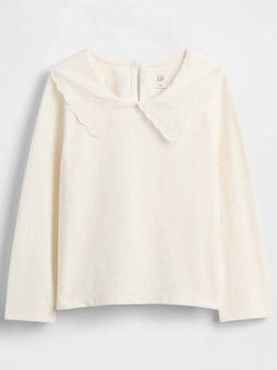 GAP - Off White Embroidered Top