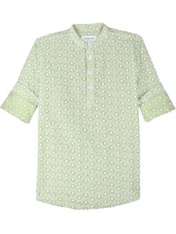 CHARCHIT - Green Embroidered Shirt
