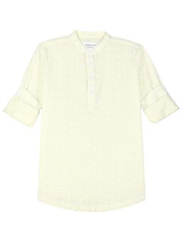 CHARCHIT - Yellow Embroidered Shirt