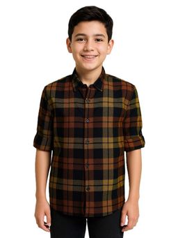 CHARCHIT - Yellow Checks Shirt