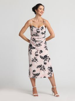 JULO - Blushing Petal Midi Dress